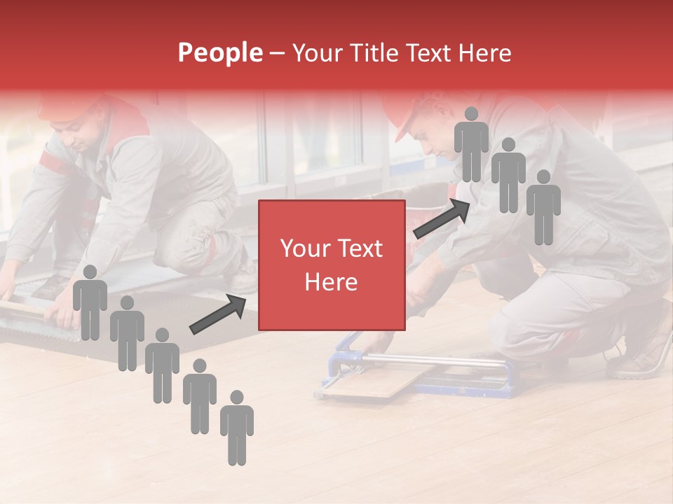 Interiors Cement Labor PowerPoint Template