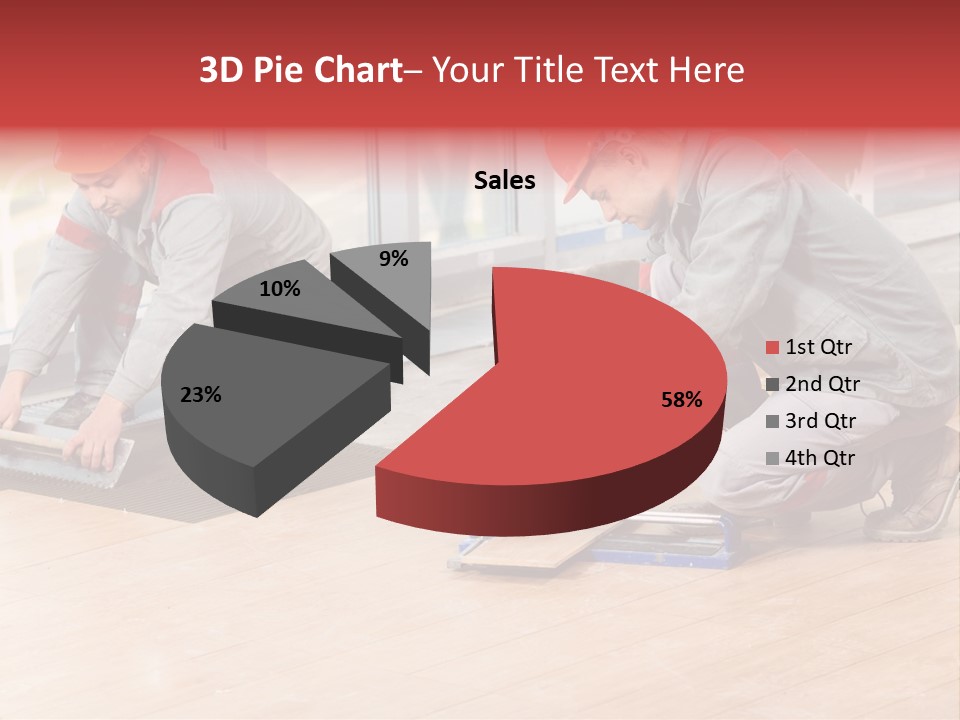 Interiors Cement Labor PowerPoint Template