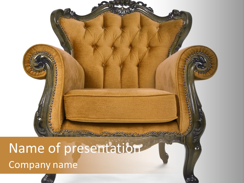 Sofa Copy Vintage PowerPoint Template