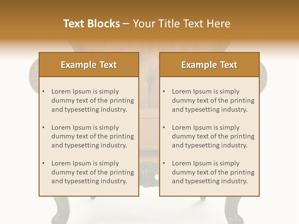 Sofa Copy Vintage PowerPoint Template