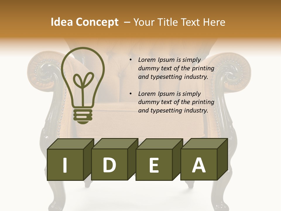 Sofa Copy Vintage PowerPoint Template