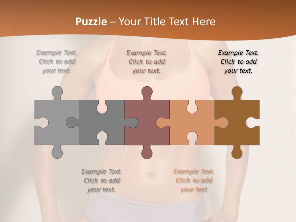 Workout Girl Confident PowerPoint Template