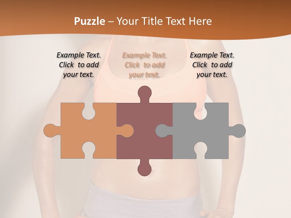 Workout Girl Confident PowerPoint Template