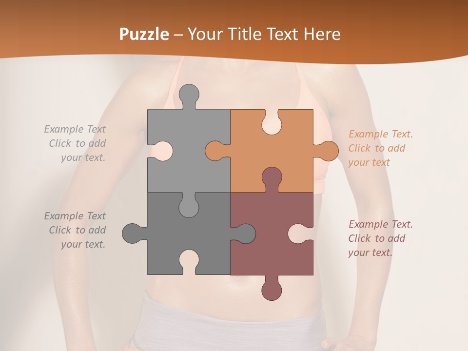 Workout Girl Confident PowerPoint Template