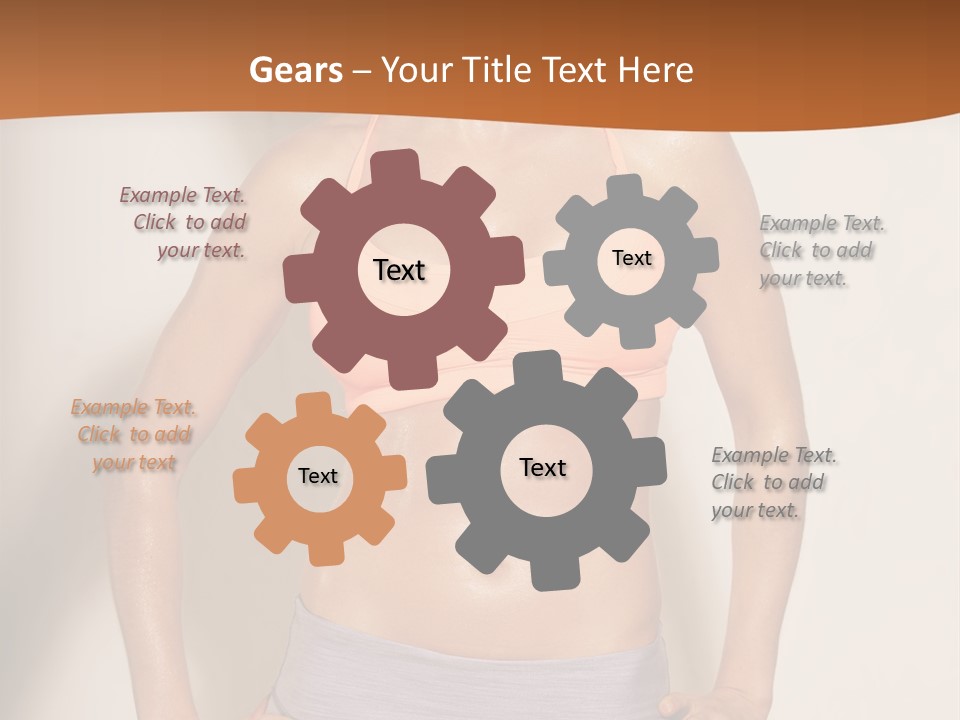 Workout Girl Confident PowerPoint Template