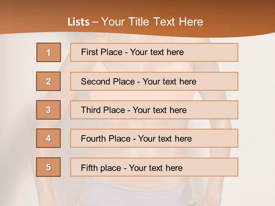 Workout Girl Confident PowerPoint Template