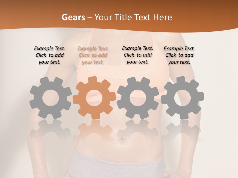 Workout Girl Confident PowerPoint Template