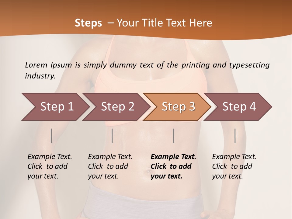 Workout Girl Confident PowerPoint Template
