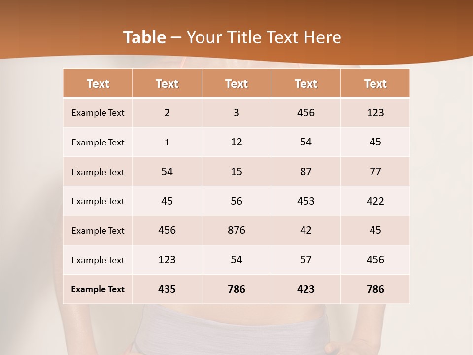 Workout Girl Confident PowerPoint Template