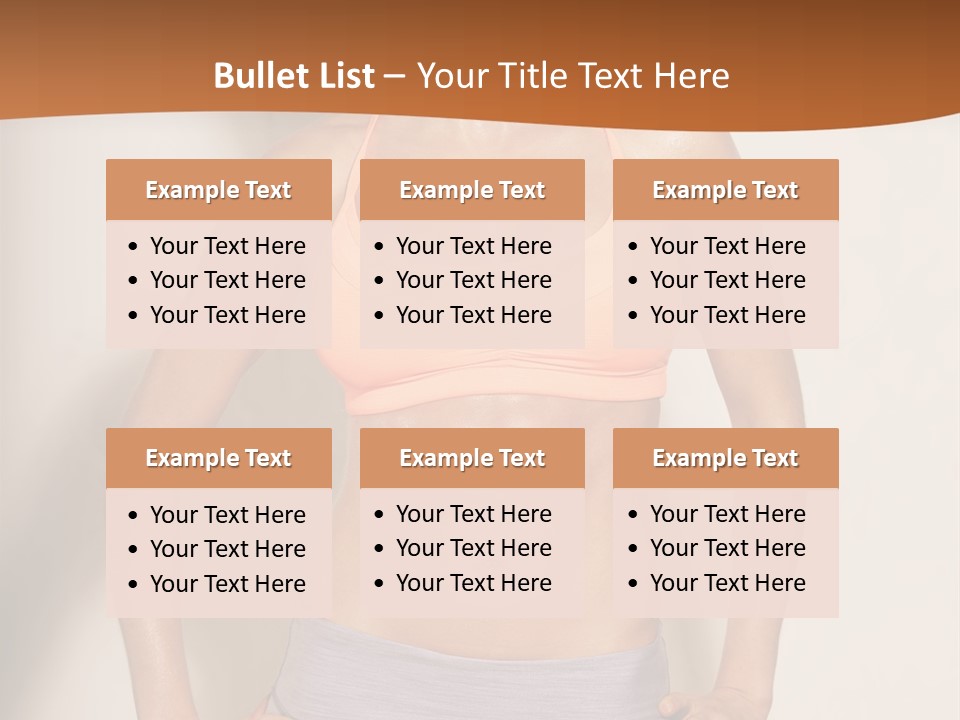 Workout Girl Confident PowerPoint Template