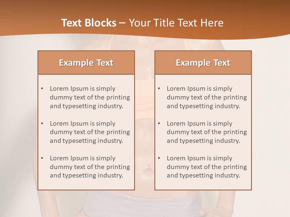 Workout Girl Confident PowerPoint Template