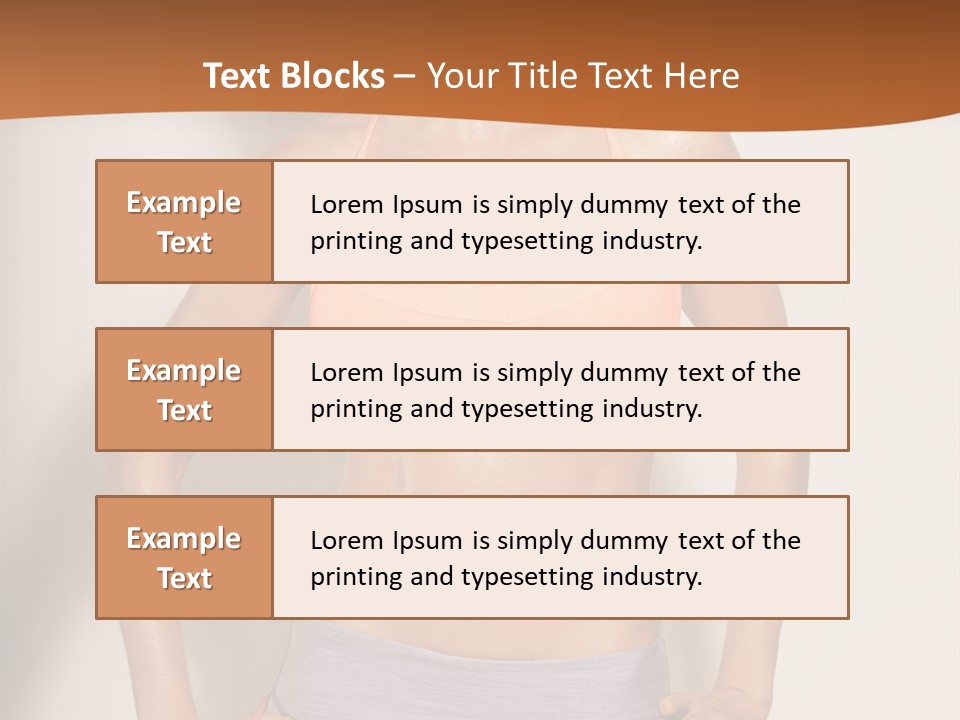 Workout Girl Confident PowerPoint Template