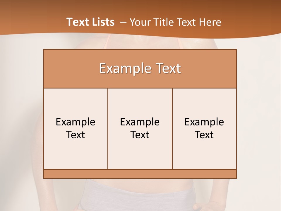 Workout Girl Confident PowerPoint Template