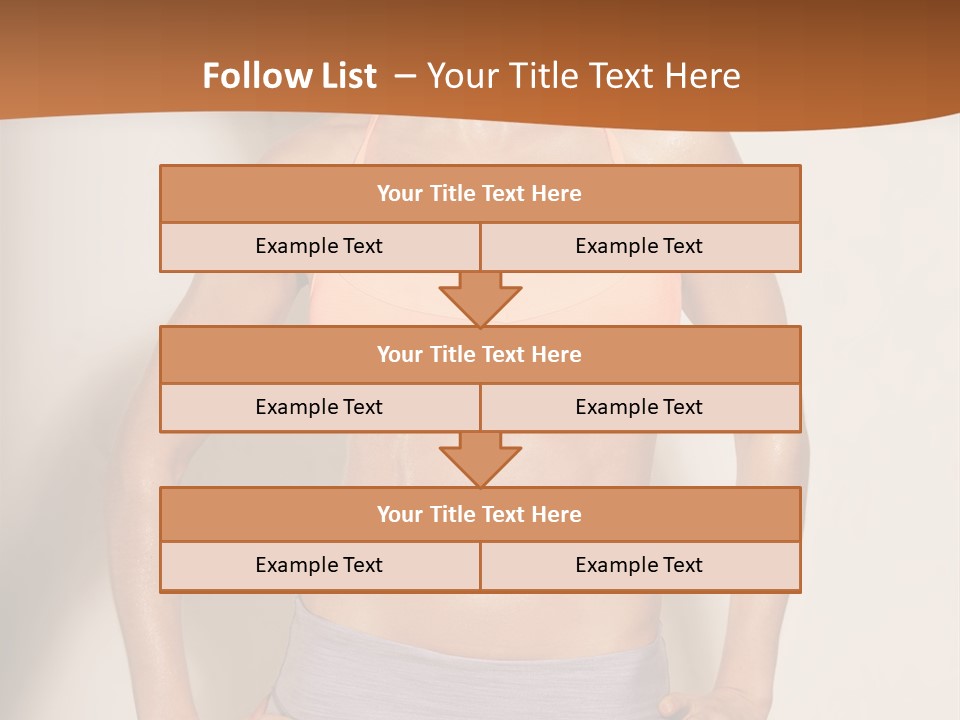 Workout Girl Confident PowerPoint Template