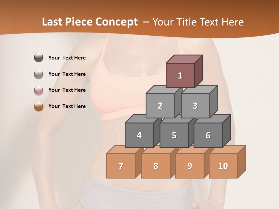 Workout Girl Confident PowerPoint Template