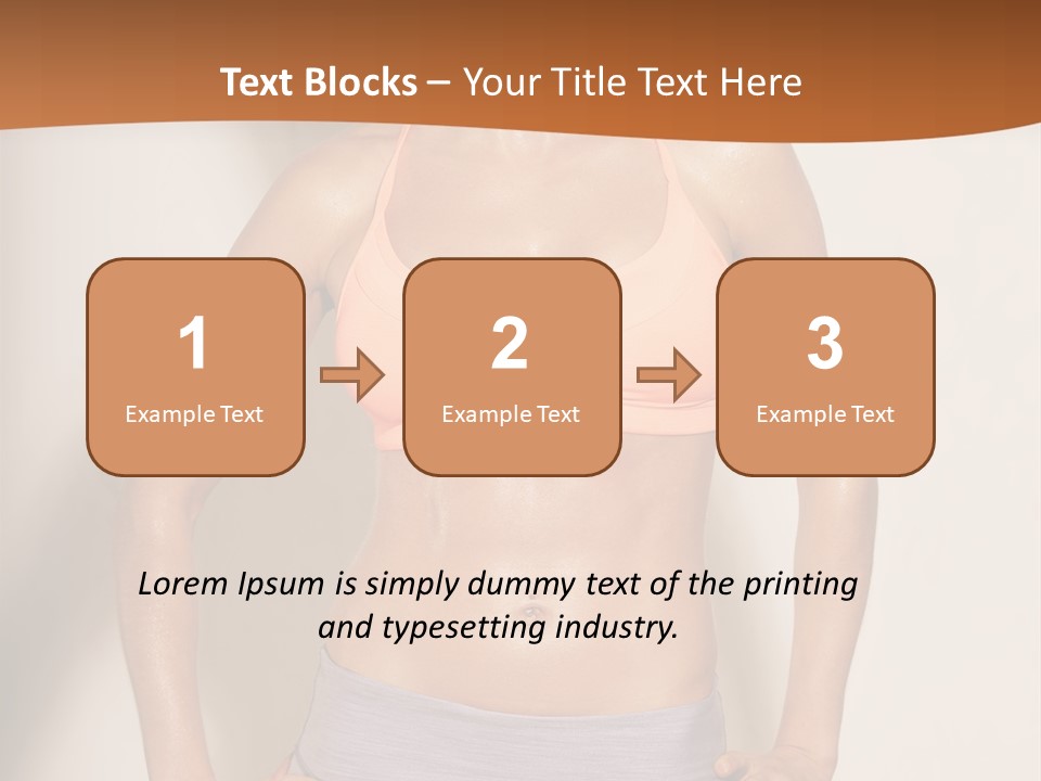 Workout Girl Confident PowerPoint Template