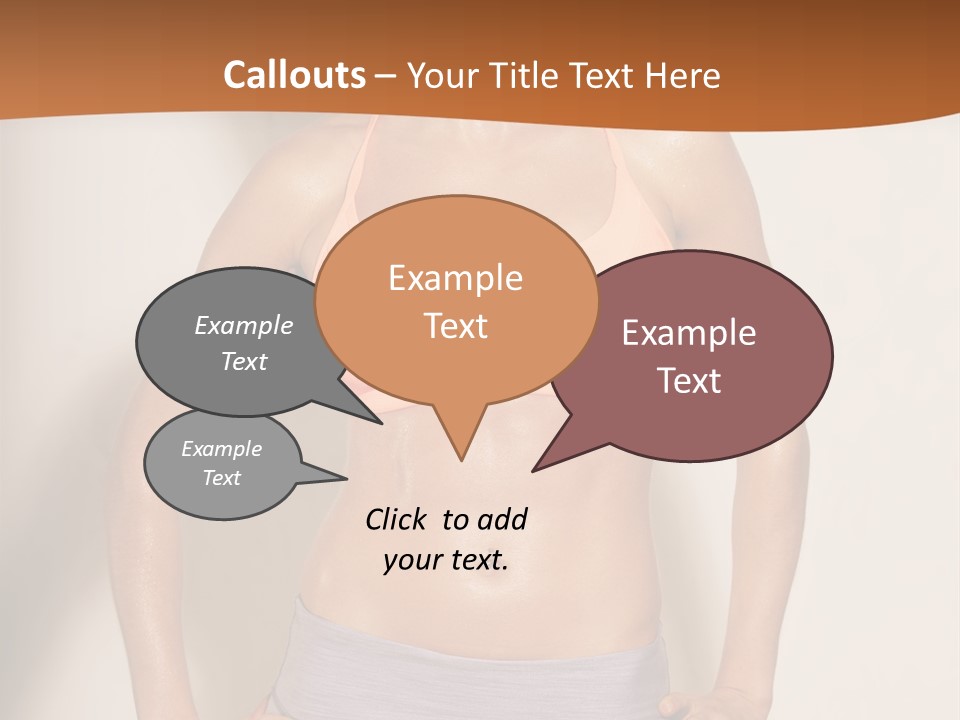 Workout Girl Confident PowerPoint Template