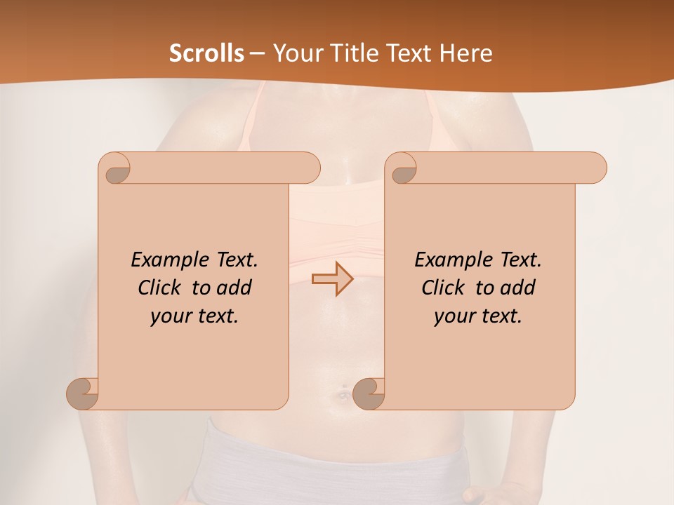 Workout Girl Confident PowerPoint Template