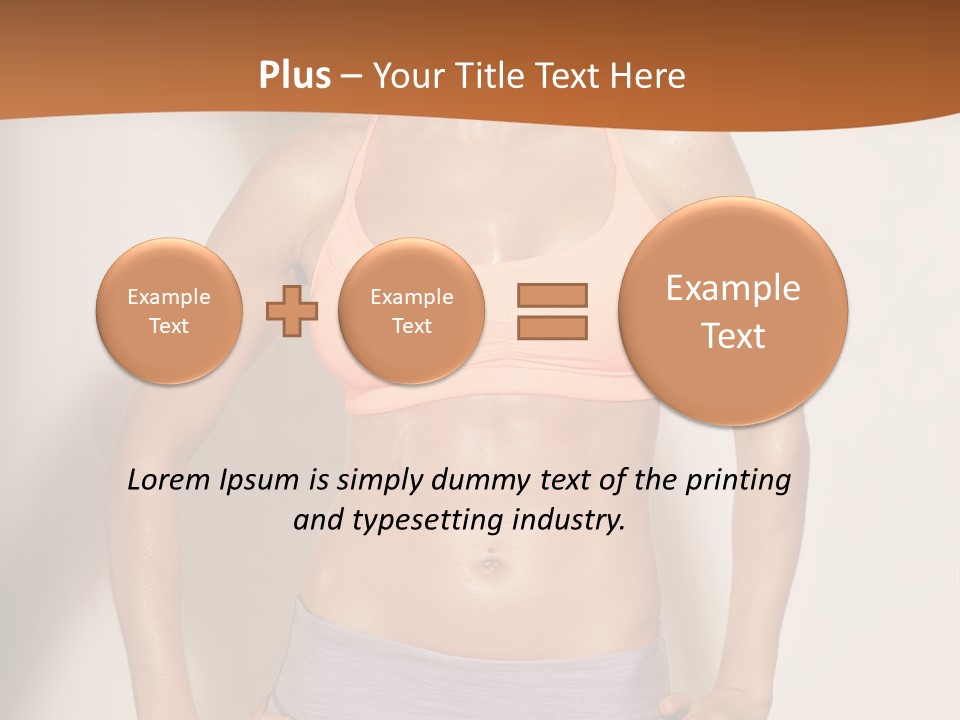 Workout Girl Confident PowerPoint Template