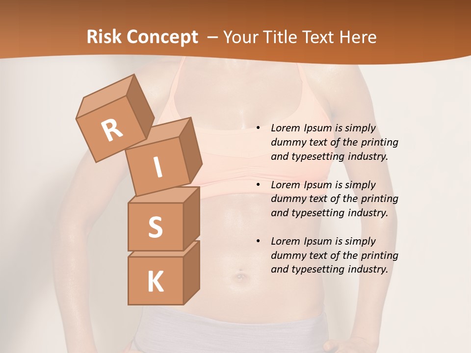 Workout Girl Confident PowerPoint Template