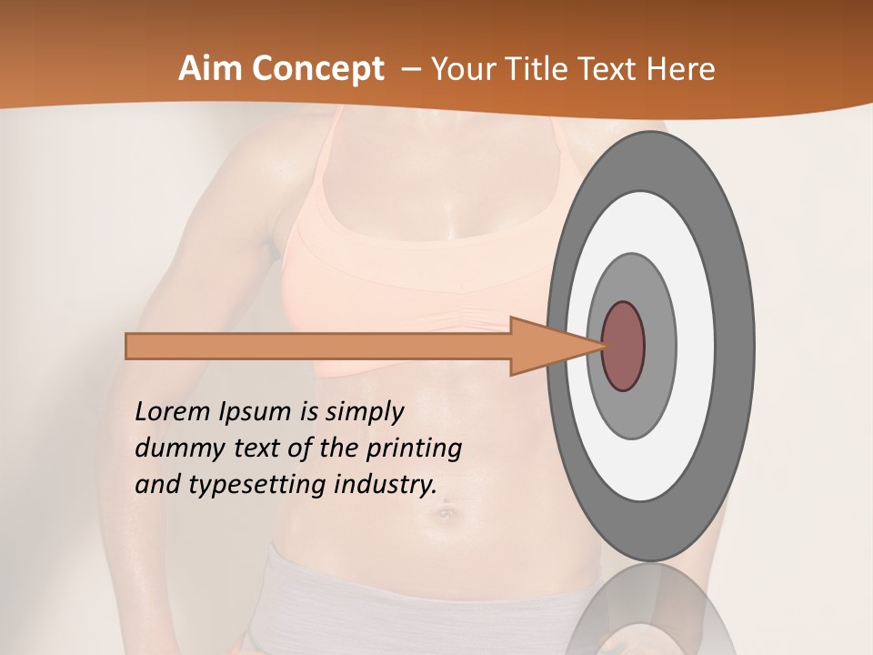 Workout Girl Confident PowerPoint Template