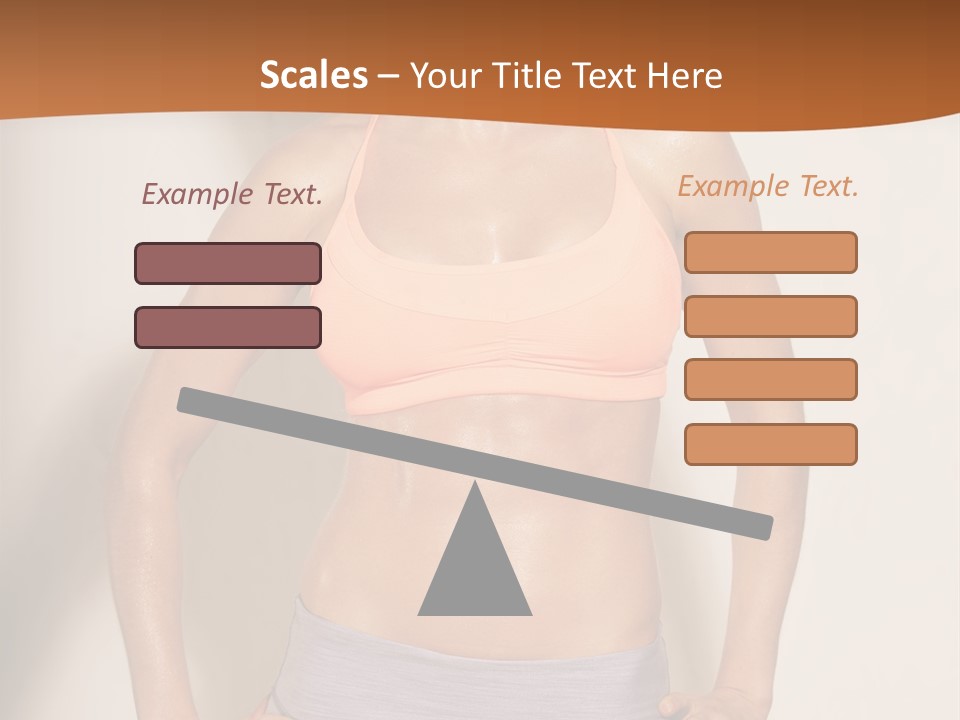 Workout Girl Confident PowerPoint Template