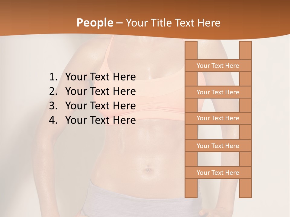 Workout Girl Confident PowerPoint Template