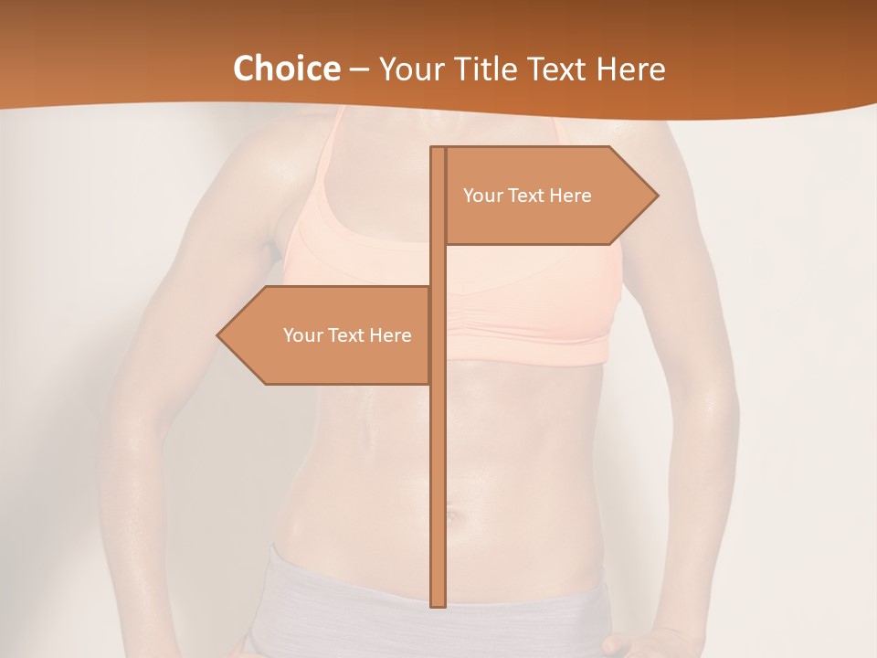 Workout Girl Confident PowerPoint Template