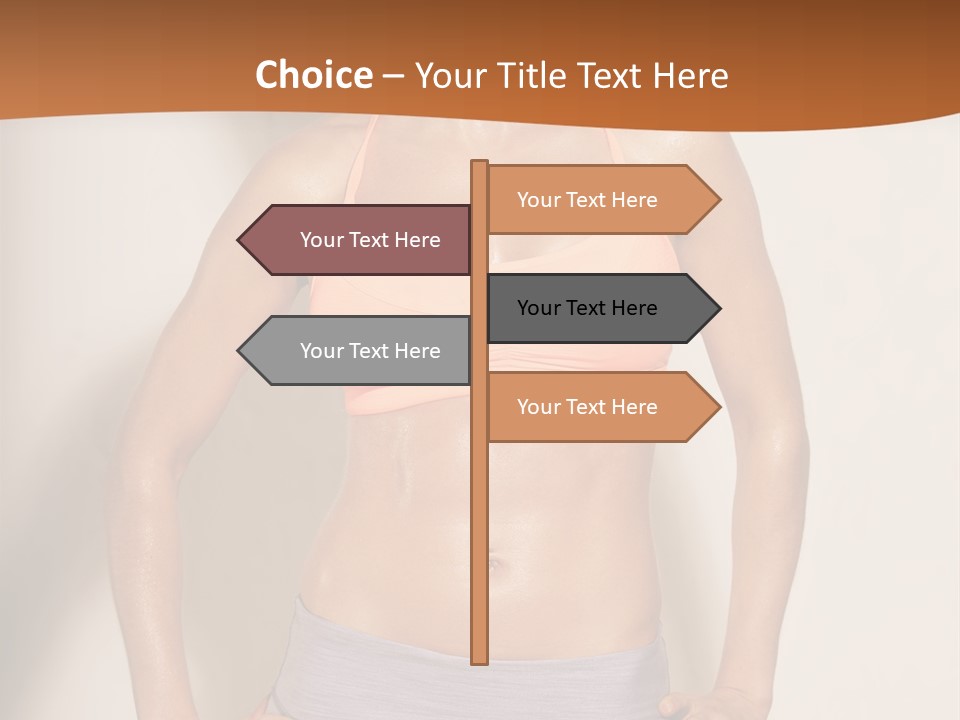 Workout Girl Confident PowerPoint Template