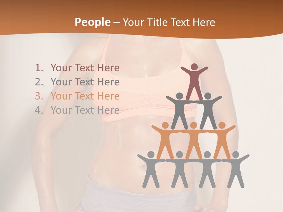 Workout Girl Confident PowerPoint Template