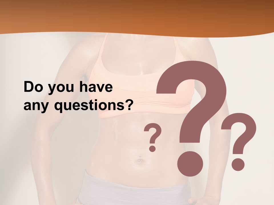 Workout Girl Confident PowerPoint Template