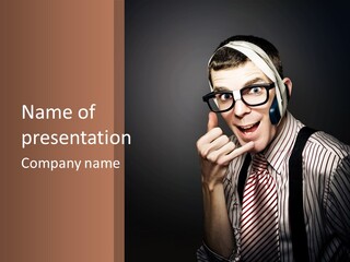 Representative Operator Male PowerPoint Template