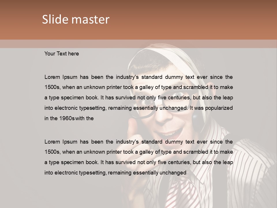 Representative Operator Male PowerPoint Template