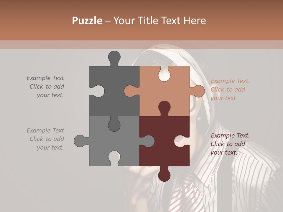 Representative Operator Male PowerPoint Template