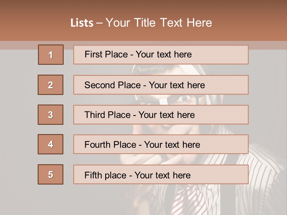 Representative Operator Male PowerPoint Template