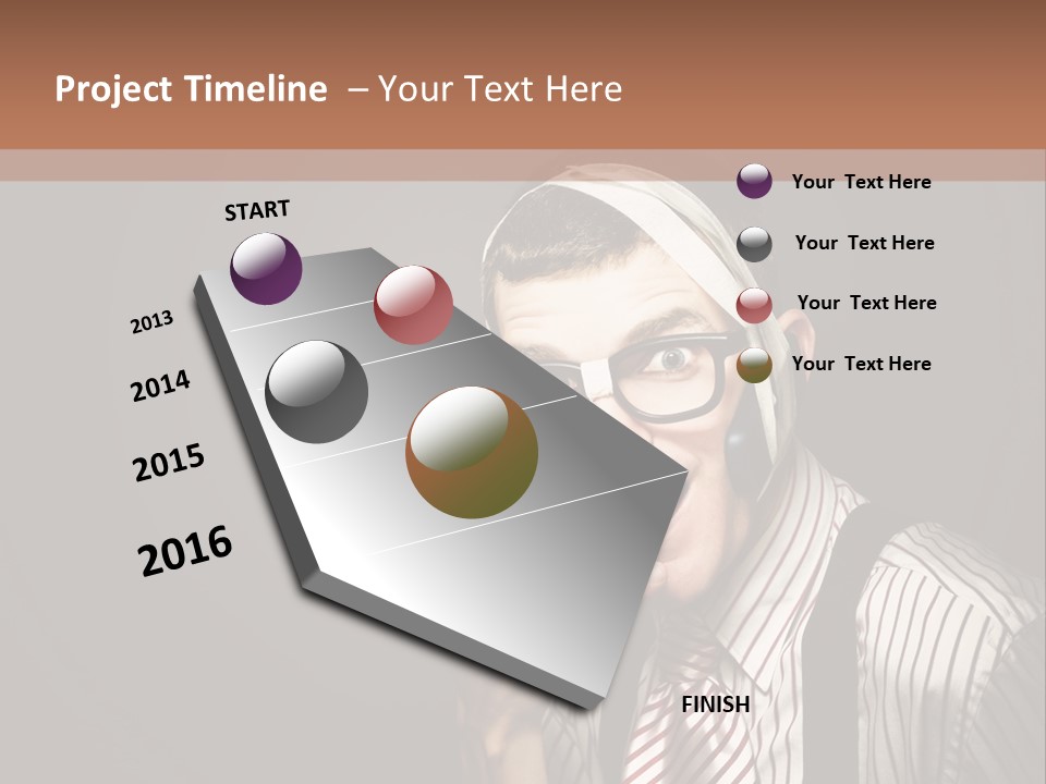 Representative Operator Male PowerPoint Template