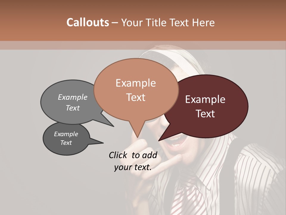 Representative Operator Male PowerPoint Template