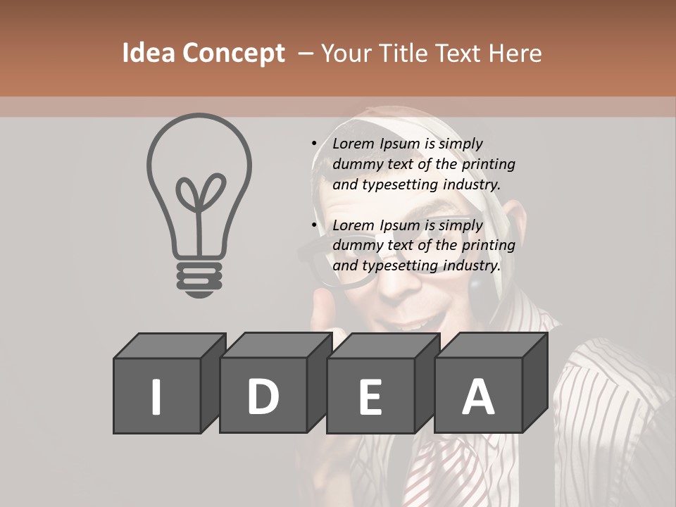 Representative Operator Male PowerPoint Template