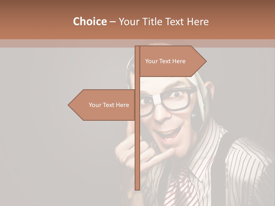 Representative Operator Male PowerPoint Template