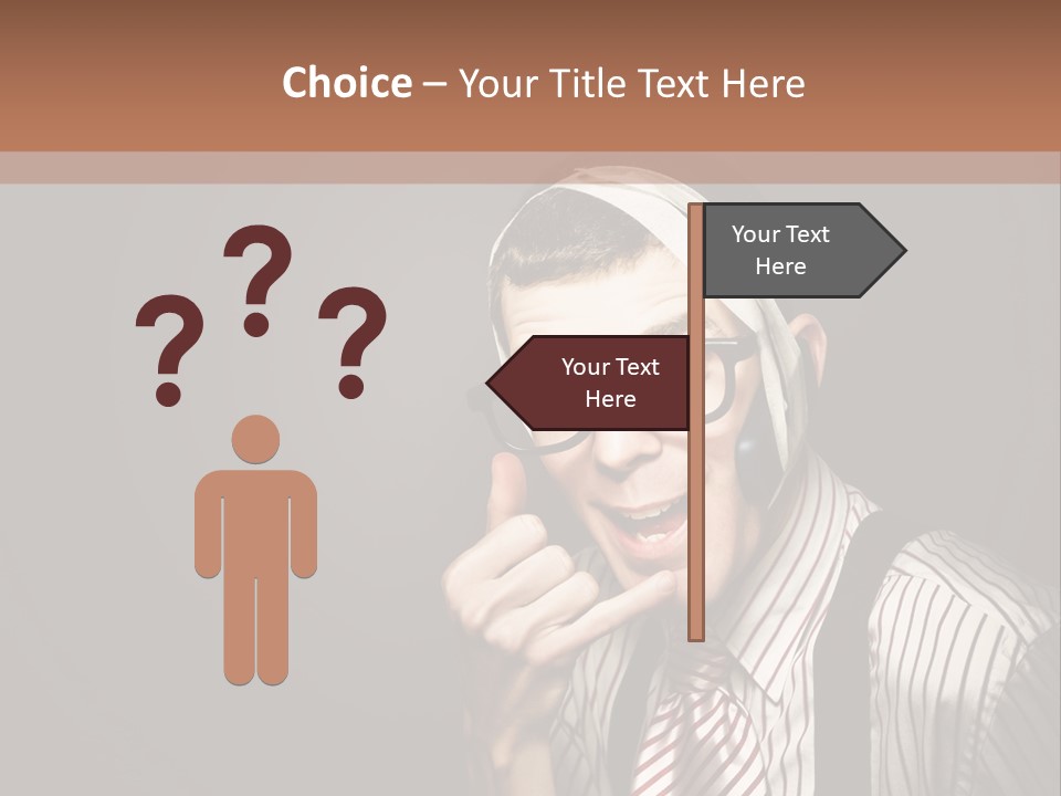 Representative Operator Male PowerPoint Template
