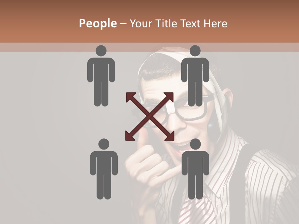 Representative Operator Male PowerPoint Template