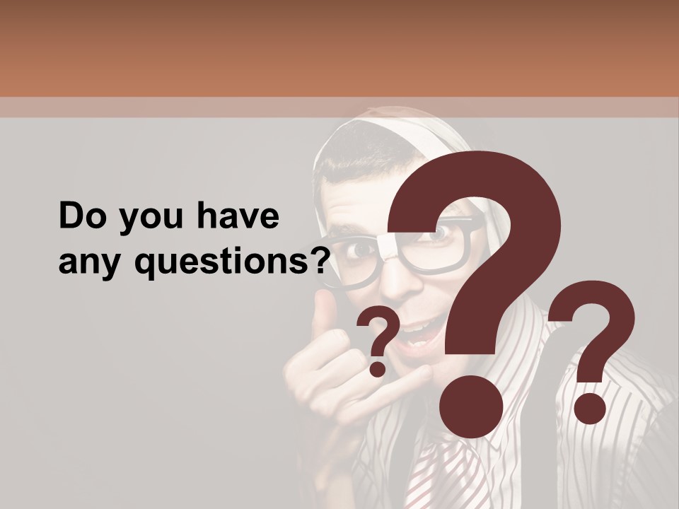 Representative Operator Male PowerPoint Template