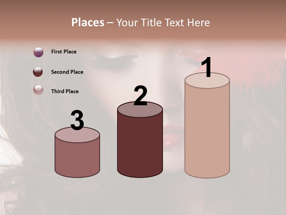 Feather Sensual Girl PowerPoint Template