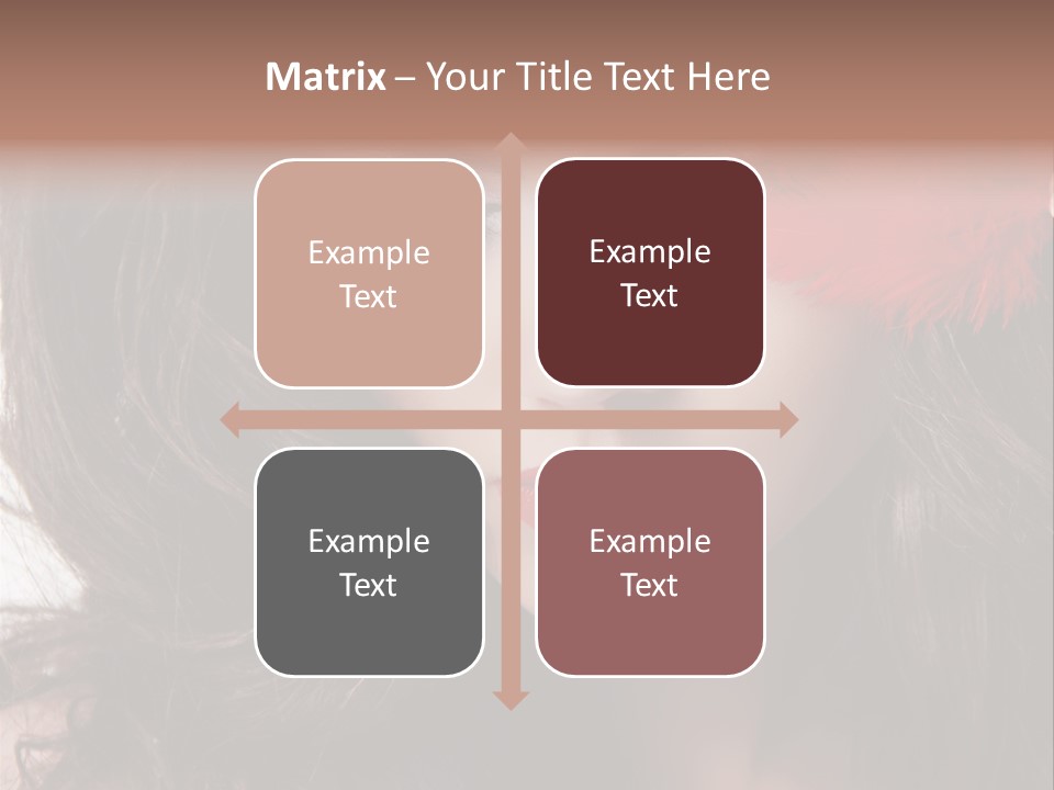 Feather Sensual Girl PowerPoint Template