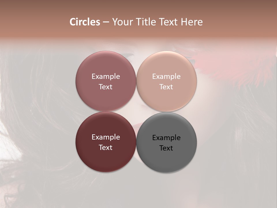 Feather Sensual Girl PowerPoint Template