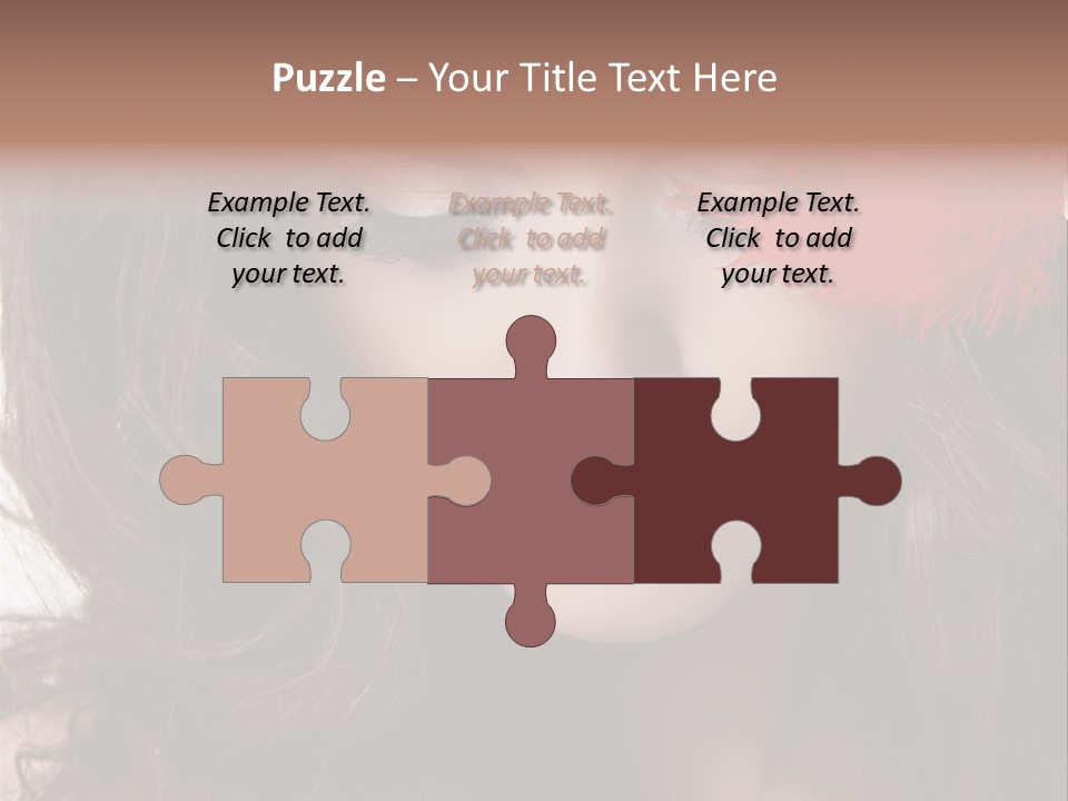 Feather Sensual Girl PowerPoint Template