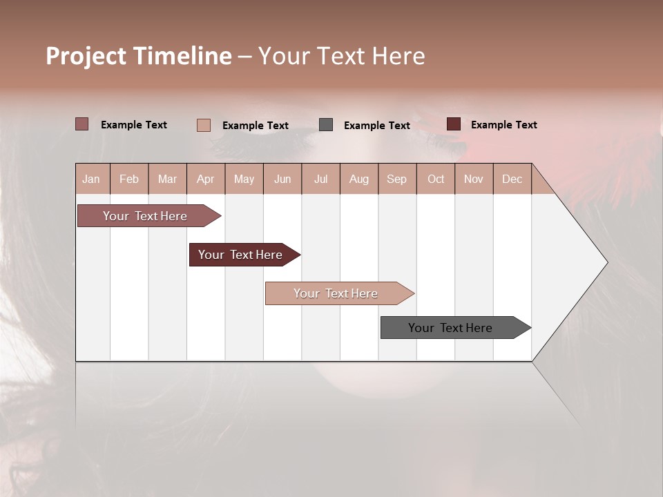 Feather Sensual Girl PowerPoint Template
