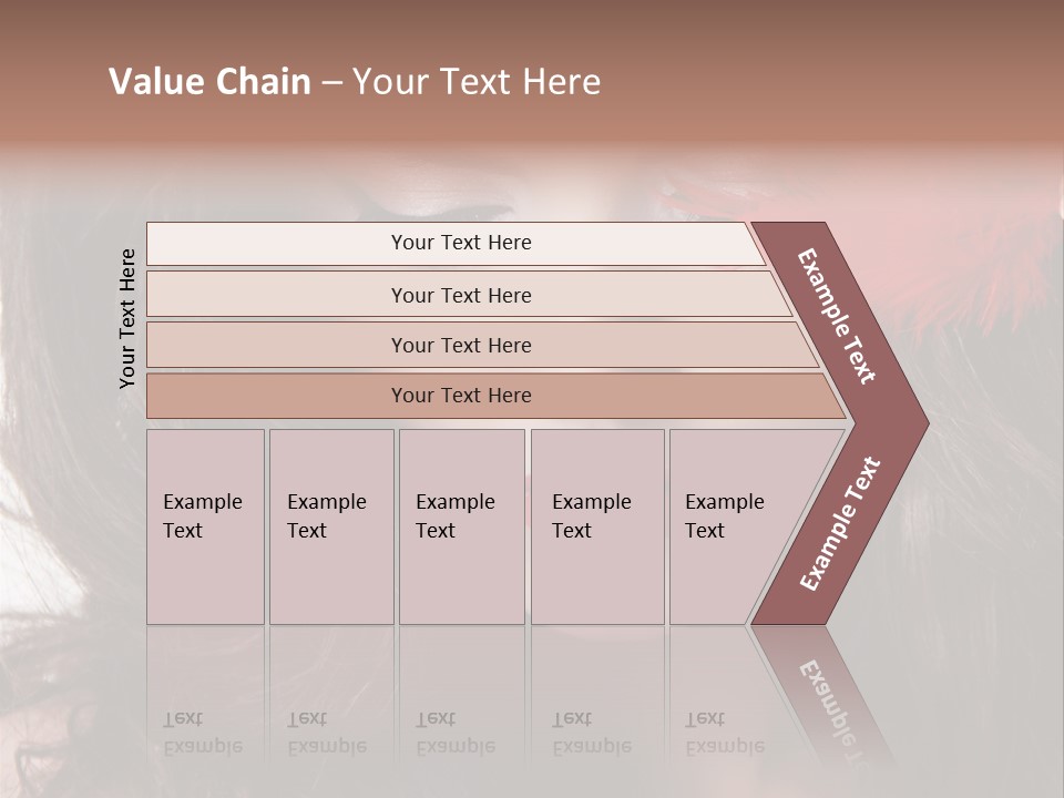 Feather Sensual Girl PowerPoint Template