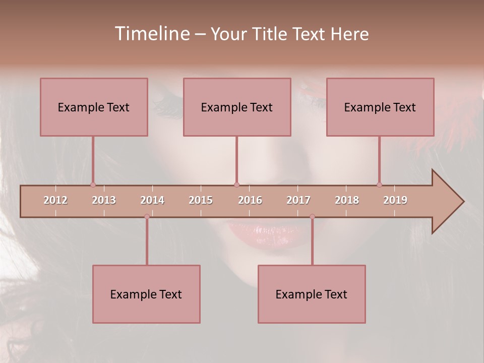 Feather Sensual Girl PowerPoint Template