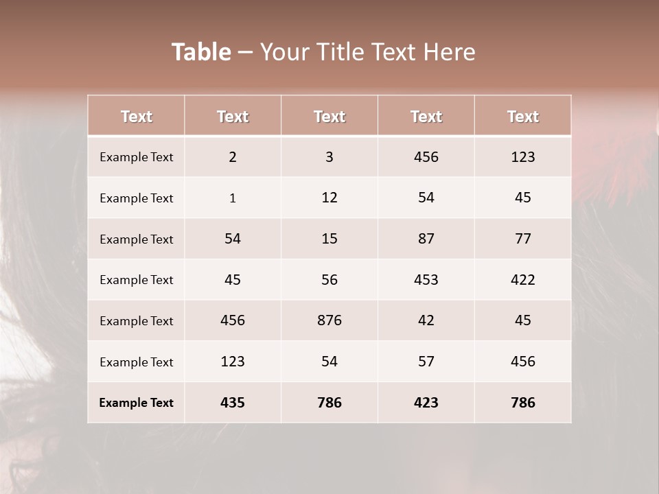 Feather Sensual Girl PowerPoint Template